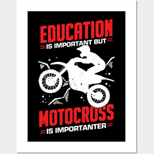 Funny Motocross Dirt Bike Rider Gift Posters and Art